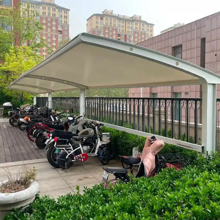 荆门膜结构电动车棚